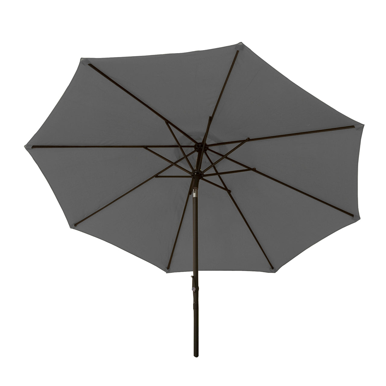 Bliss Outdoors 9-foot Patio Umbrella with Aluminum Pole in the gray variation.