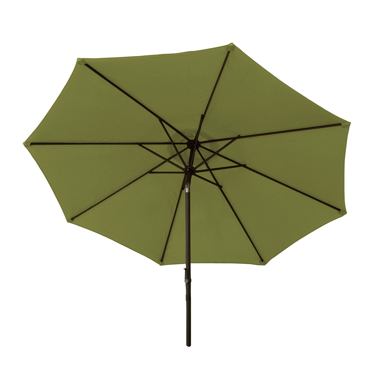 Bliss Outdoors 9-foot Patio Umbrella with Aluminum Pole in the green variation.